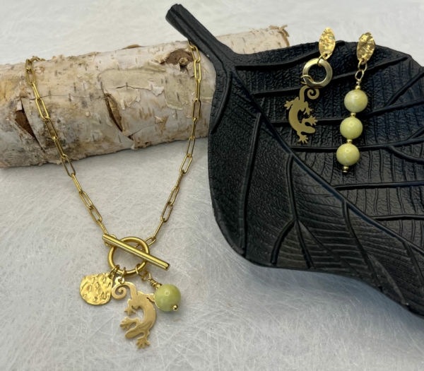 Collier Salamandre vert – Image 2