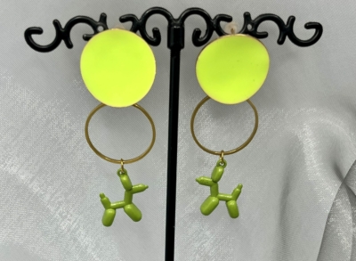 Boucles Chiens vert