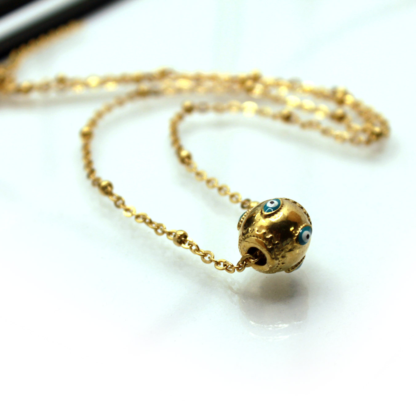 Collier Œil Protecteur Bleu