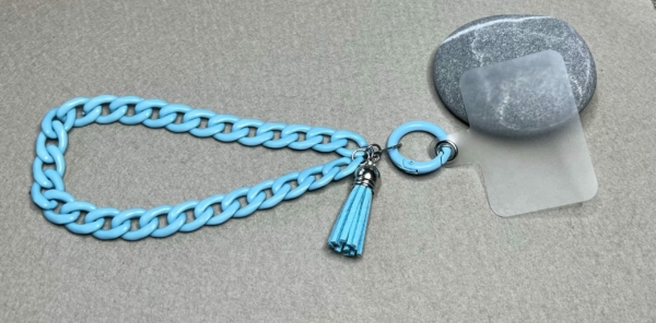 Chaîne courte Bleue pour téléphone