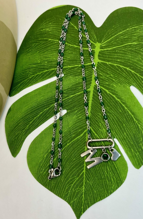 Collier "M"aman vert sapin – Image 2