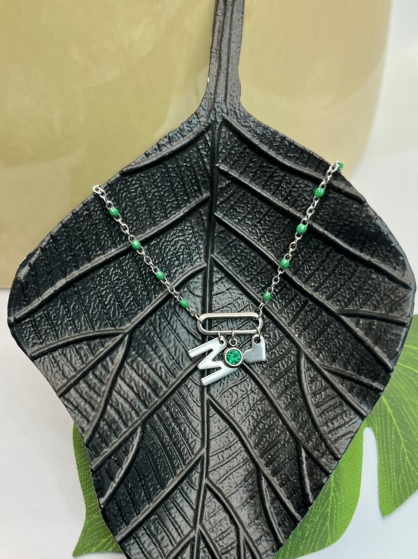 Collier "M"aman vert – Image 2