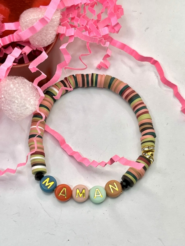 Bracelet "Maman" Coloré – Image 3