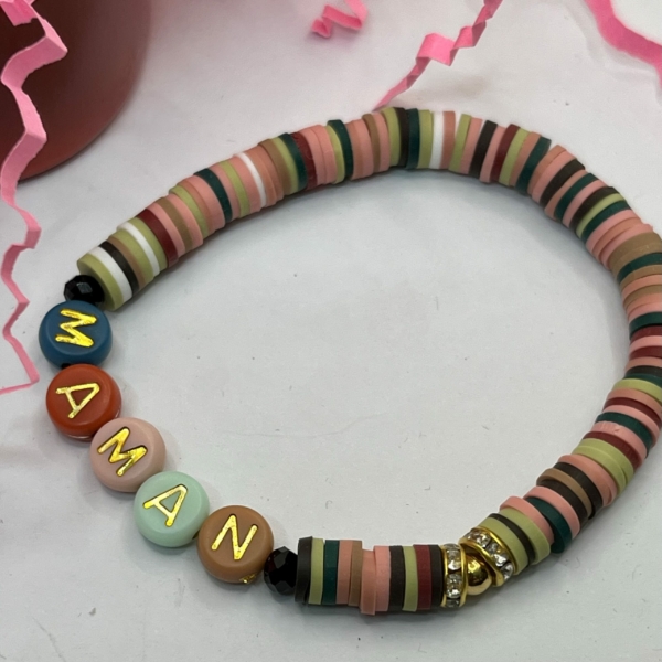 Bracelet "Maman" Coloré – Image 2
