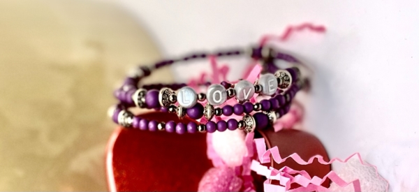 Bracelet Love violet