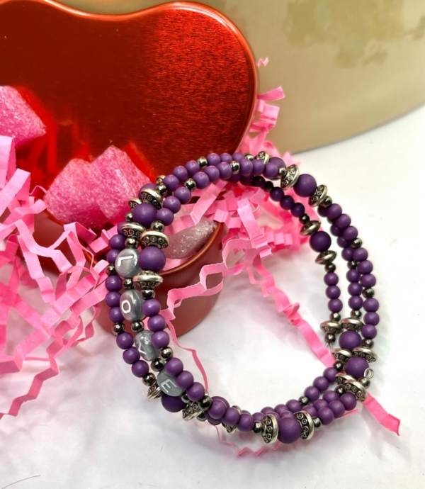 Bracelet Love violet – Image 4