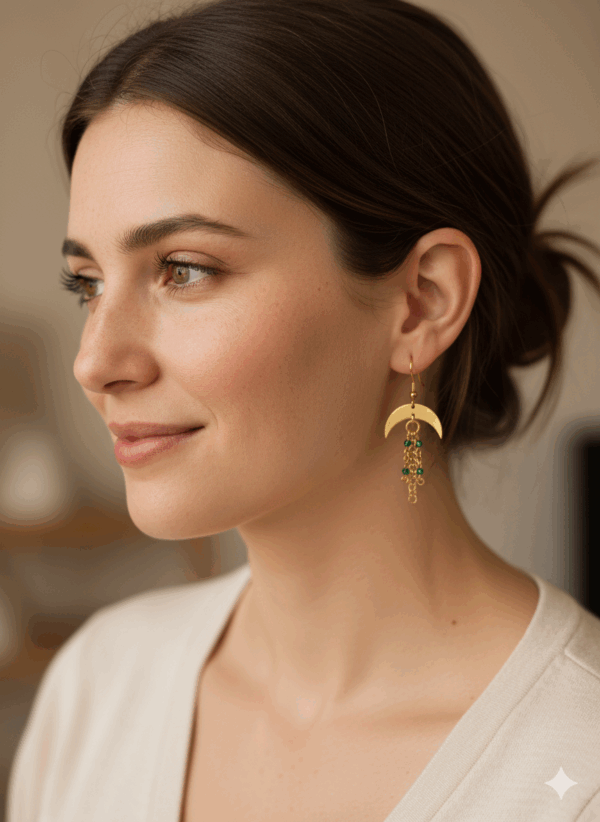 Boucle d'oreille Demi-Lune – Image 2